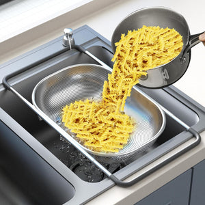 Stainless Steel Colander Strainer Drainer with Handle